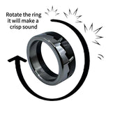 Fidget Slider Ring Rotating Stress Relief Jewelry Haptic Sensory Toy for Anxiety & Focus Perfect Christmas Gifts