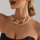 Gold Geometry Necklace - Front View