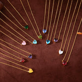 Birthstones Pendant Necklace - Front View