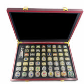 Complete 59 - Piece Super Bowl Championship Ring Collection (1966 - Front View