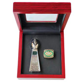 New York Jets Super Bowl III Championship Ring & Trophy Set – Replica Collectible Gift for Fans