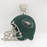 Custom Football Team Logo Helmet Pendant Necklace-Personalized Gifts for Fans