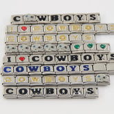 Dallas Cowboys Italian Charm Bracelet – DIY Custom Gift for Fans