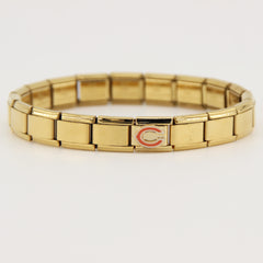 Football Team Logo Italian Charm Bracelet – Custom Gifts for Fans