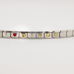 GO BIRDS  Italian Charm Bracelet -Game Day & Special Gift for Eagles Fans