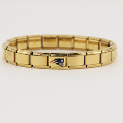 Football Team Logo Italian Charm Bracelet – Custom Gifts for Fans