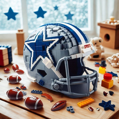 3D Football Team Logo Helmet Construction Building Blocks –  Perfect Christmas & Holiday Gift