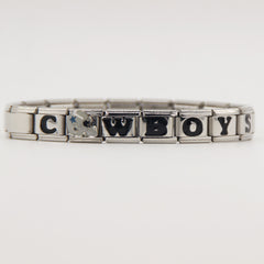 Dallas Cowboys Italian Charm Bracelet – DIY Custom Gift for Fans