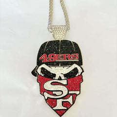 Newest Sports Team Logo Pendant Necklace – Iced Out Hip Hop Jewelry