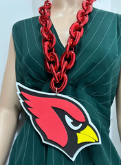 Oversize Sports Fan Chain Team Logo Pendant Necklace – Perfect Gift for Fans Game Day Decoration