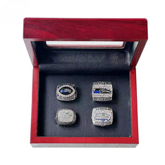Seattle Seahawks Championship Ring Set – 4PCS Collector Celebration Gift for True Seahawks Fans