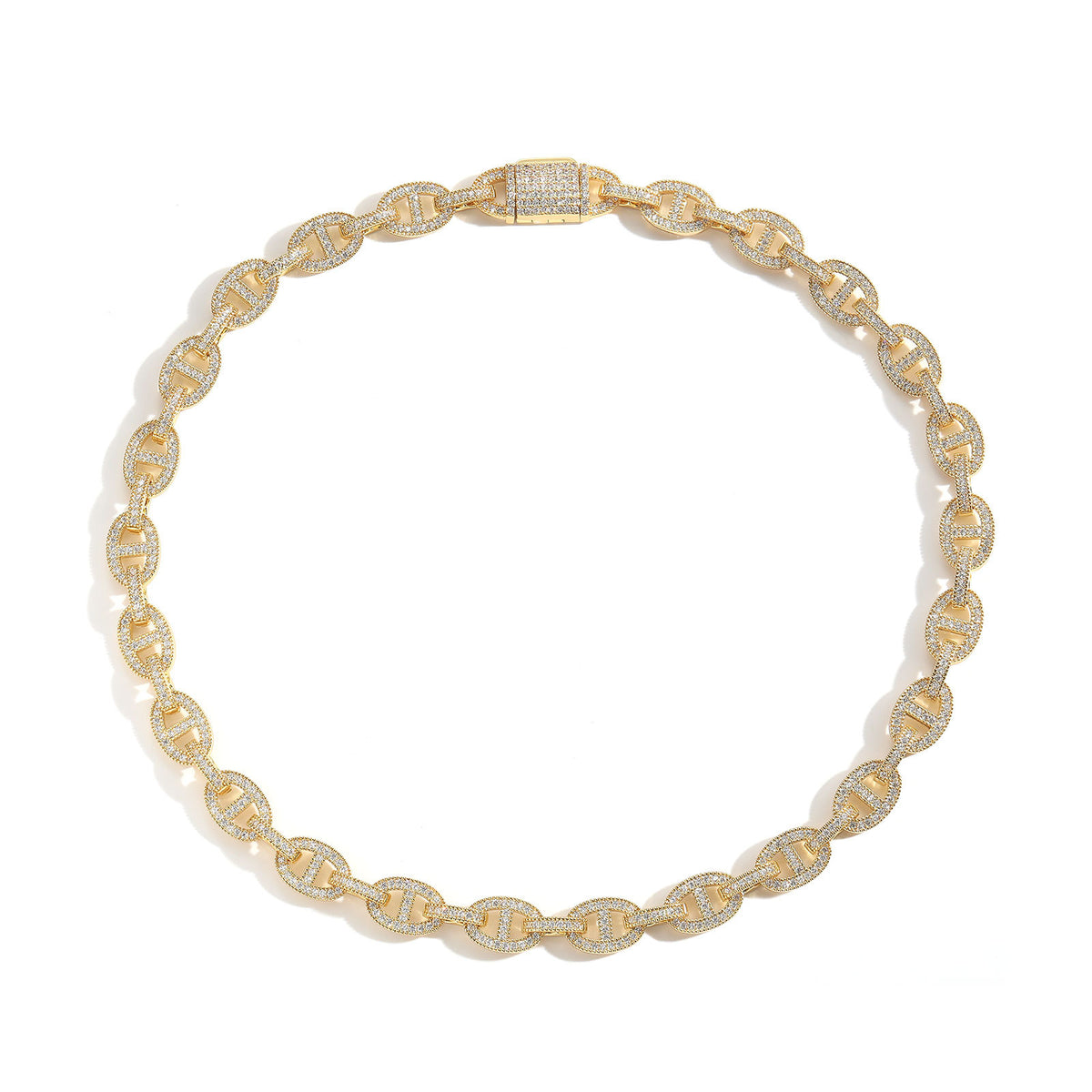 11MM Iced Out Coffee Bean Chain