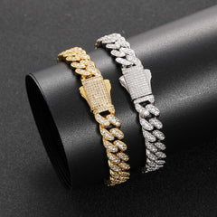 10MM Bling Zircon Cuban Bracelet