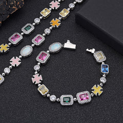 Rainbow Gemstone Necklace