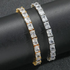 Bling Square Cut Tennis Bracelet