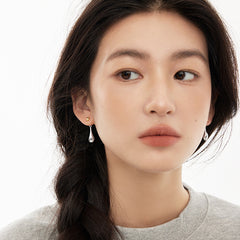 Gold & Silver Teardrop Earrings