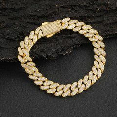 10MM Bling Zircon Cuban Bracelet