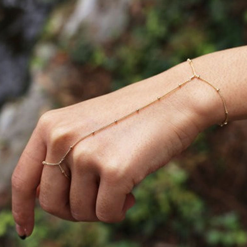 Rhinestone Finger Bracelet