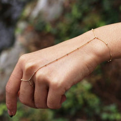 Rhinestone Finger Bracelet