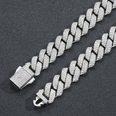 13MM Iced Out Diamond Cuban Link Bracelet