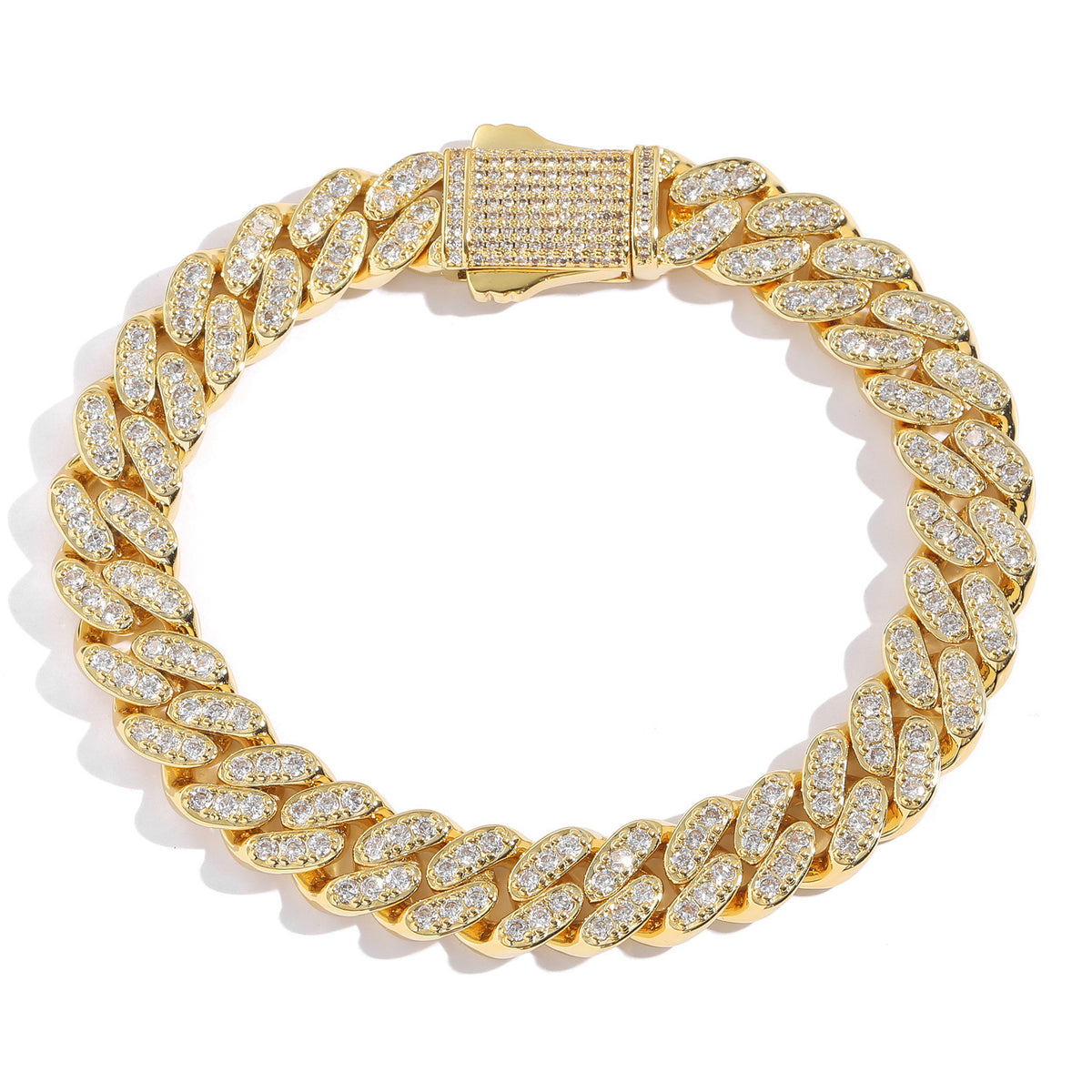 10MM Bling Zircon Cuban Bracelet