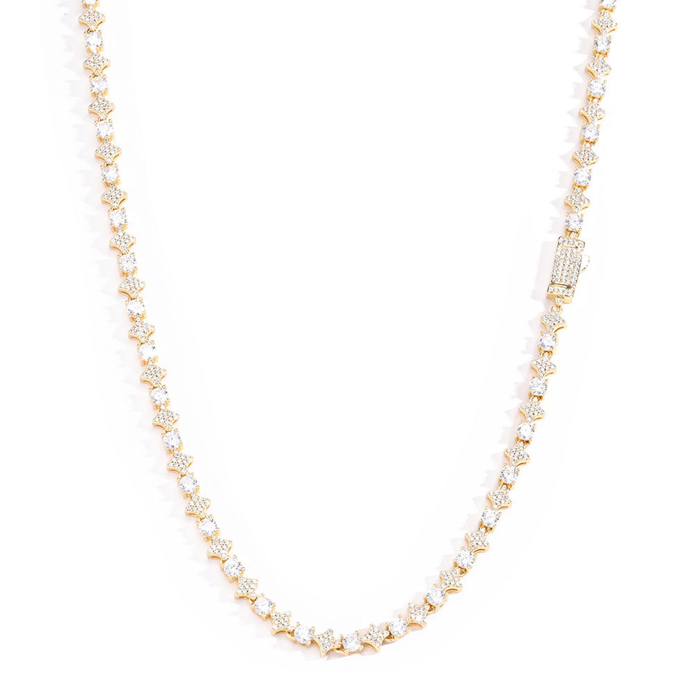 S925 Silver Moissanite Star Necklace