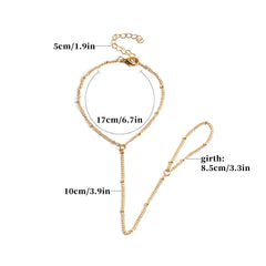 Rhinestone Finger Bracelet