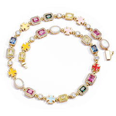 Rainbow Gemstone Necklace