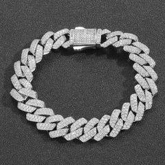 13MM Iced Out Diamond Cuban Link Bracelet