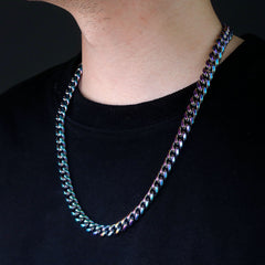 Rainbow Miami Cuban Link Chain