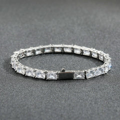 Bling Square Cut Tennis Bracelet