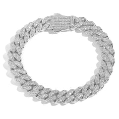 10MM Bling Zircon Cuban Bracelet
