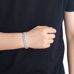 13MM Iced Out Diamond Cuban Link Bracelet
