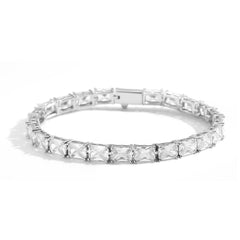 Bling Square Cut Tennis Bracelet