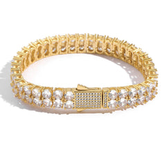 5MM Iced Out Double Row Tennis Bracelet