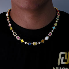 Rainbow Gemstone Necklace