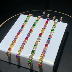 Rainbow Zirconia Bracelet