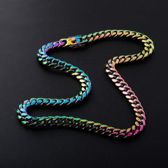 Rainbow Miami Cuban Link Chain