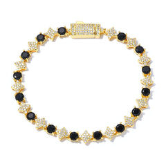 6mm Cross & Star Tennis Bracelet