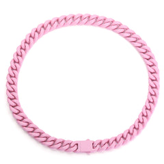 13mm Titanium Steel Lacquered Miami Cuban Link Chain