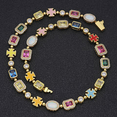 Rainbow Gemstone Necklace
