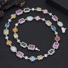 Rainbow Gemstone Necklace