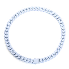 13mm Titanium Steel Lacquered Miami Cuban Link Chain