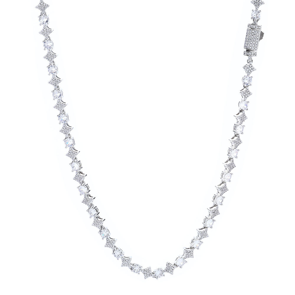 S925 Silver Moissanite Star Necklace