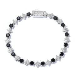 6mm Cross & Star Tennis Bracelet