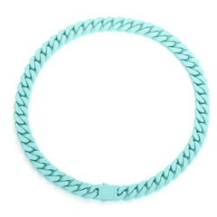13mm Titanium Steel Lacquered Miami Cuban Link Chain