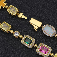 Rainbow Gemstone Necklace
