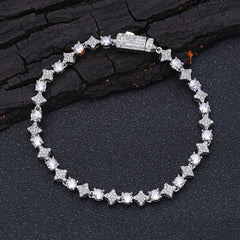 6mm Cross & Star Tennis Bracelet