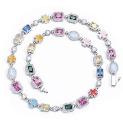 Rainbow Gemstone Necklace