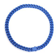 13mm Titanium Steel Lacquered Miami Cuban Link Chain
